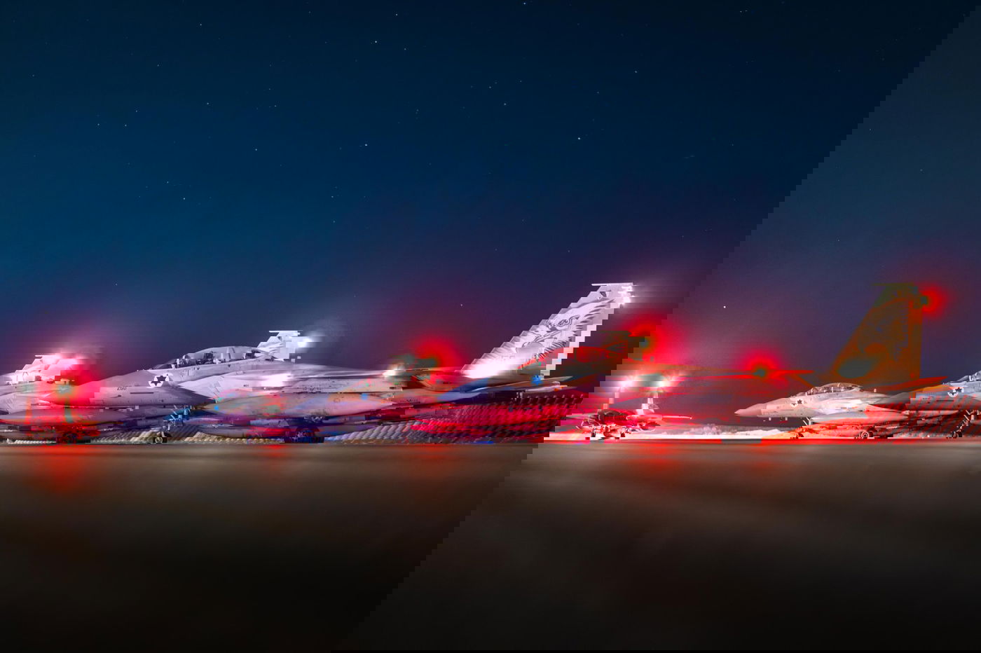 המראת מטוסי הקרב של חיל האוויר לקראת התקיפות