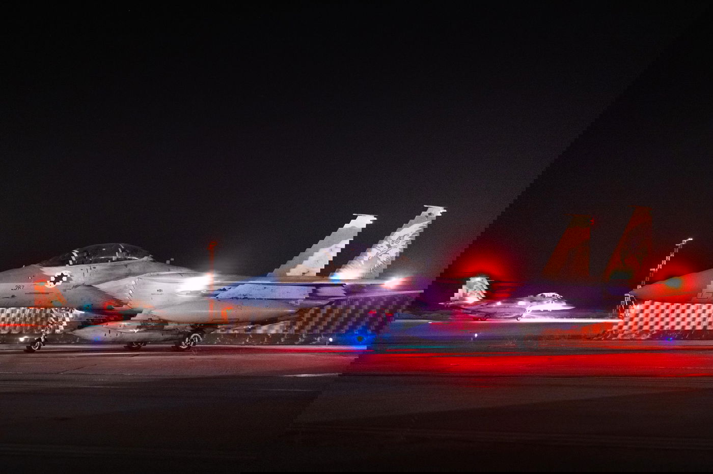 המראת מטוסי הקרב של חיל האוויר לקראת התקיפות