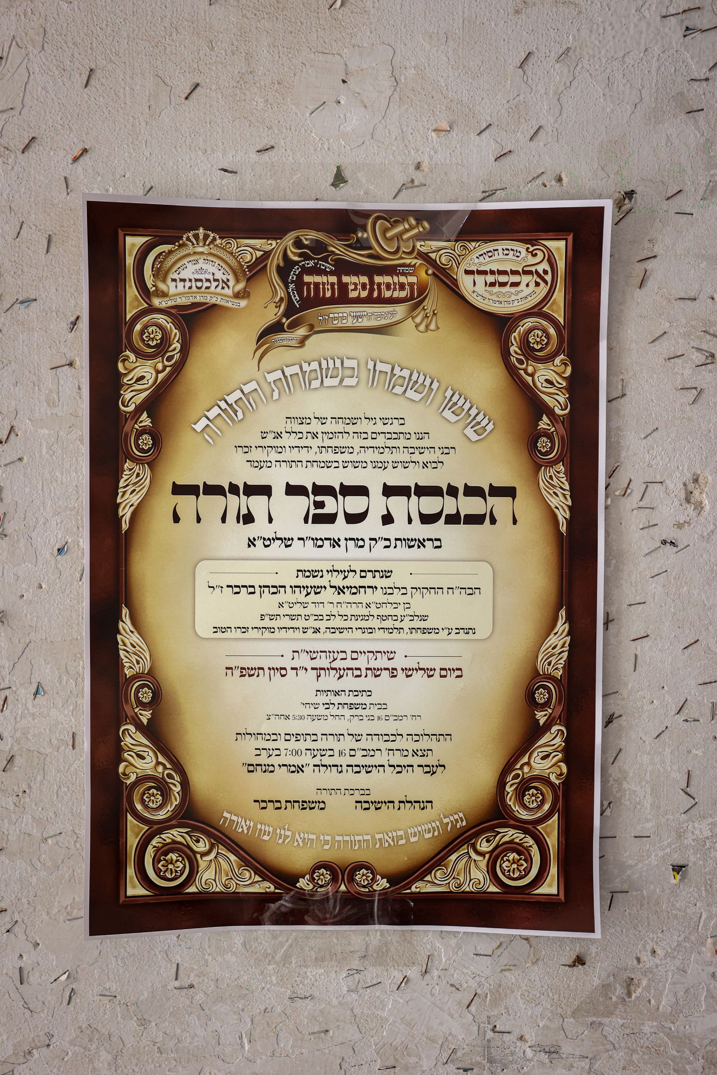 הכנסת ס"ת לישיבת אלכסנדר