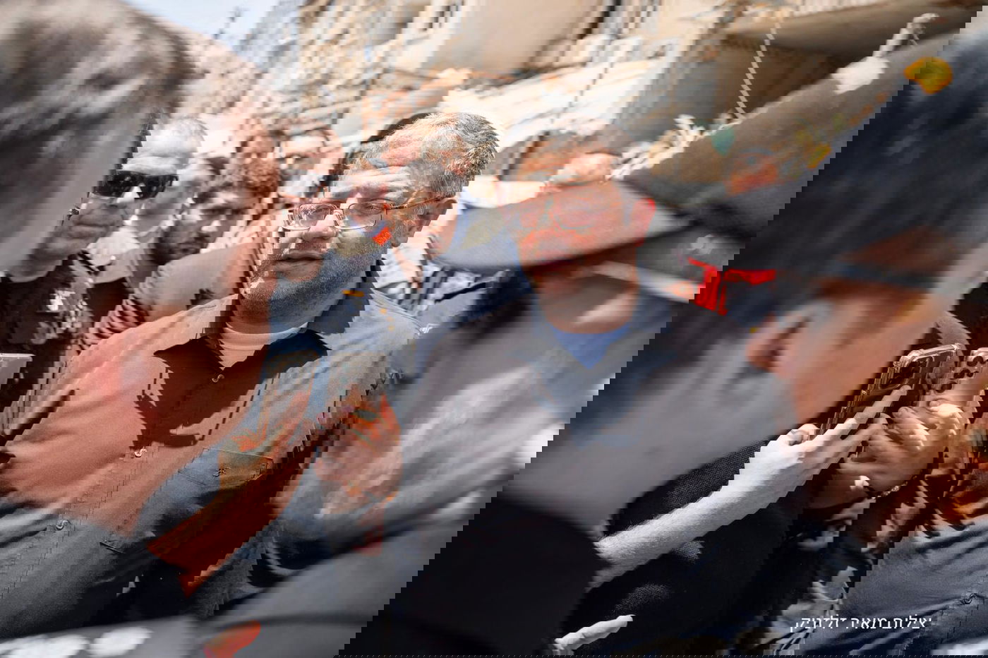 ההרס בזירת הנפילה בבני ברק