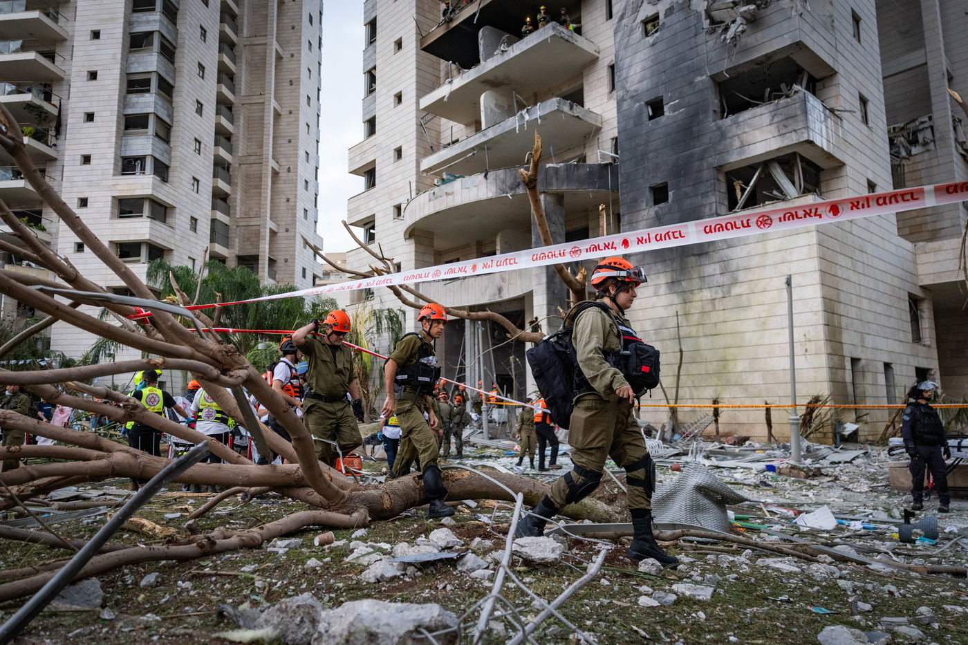 זירות הנפילה במרכז