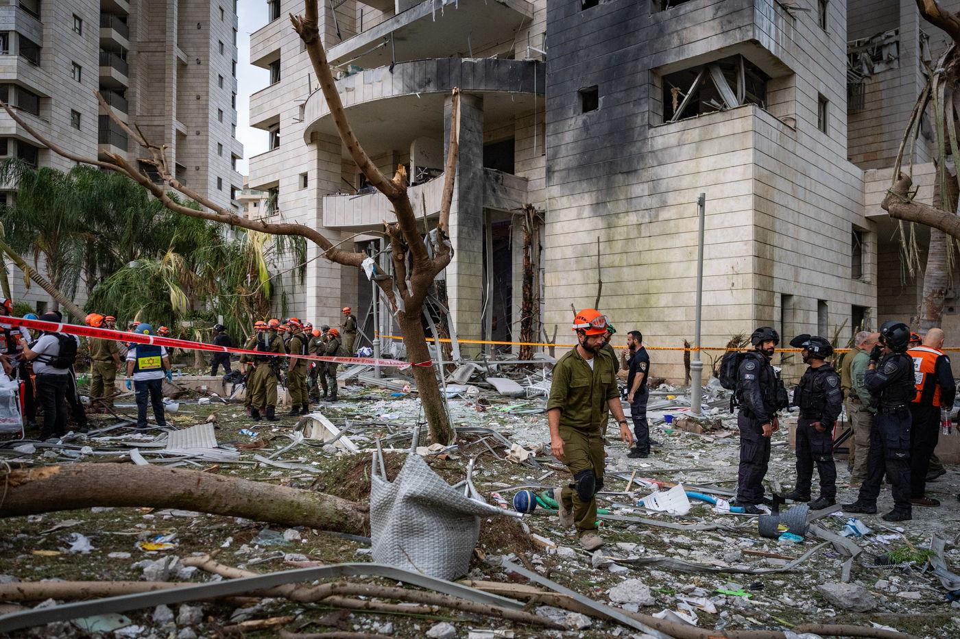 זירות הנפילה במרכז