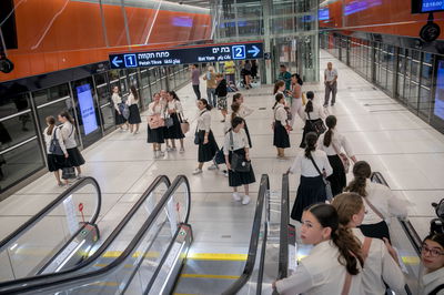 תחנה של הרכבת הקלה