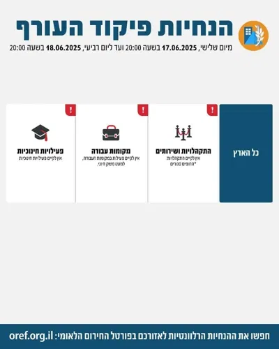 שני מטחים מאיראן בתחילת הלילה | צה"ל: חיל האוויר תוקף כעת טהרן