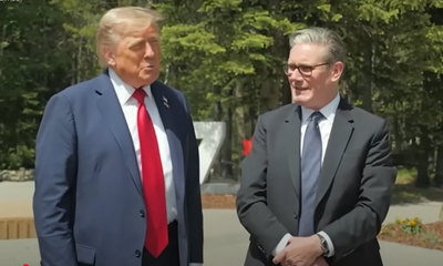 טראמפ ביציאה מוועידת ה־G7