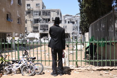 זירת נפילת הטיל בבני ברק