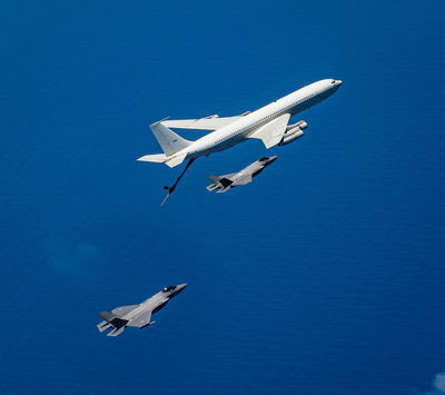 תיעוד תדלוק מטוסי הקרב של חיל האוויר