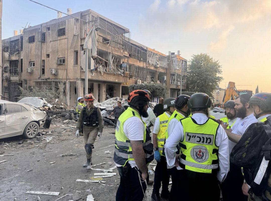 זירת נפילת הטילים