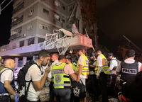 זירת נפילת הטילים