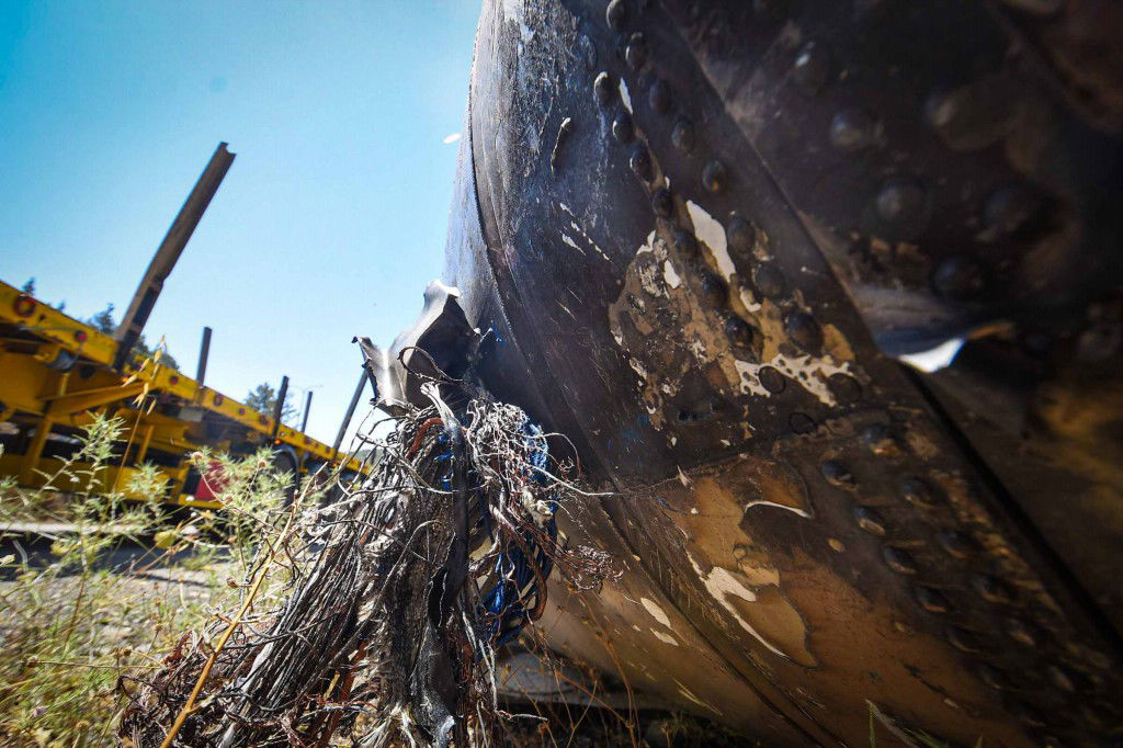 נס בשומרון - חלק ענק מטיל נפל בכניסה לעיר אריאל