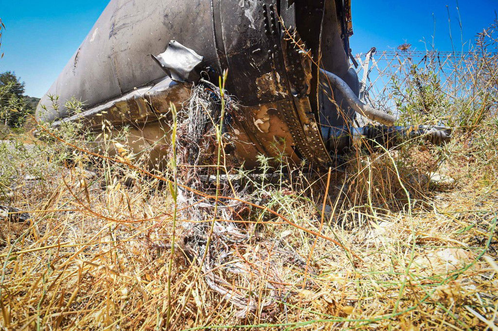 נס בשומרון - חלק ענק מטיל נפל בכניסה לעיר אריאל