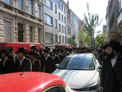 הלוויית הילד יהודא אלטר ווייס ז''ל מאנטווערפן