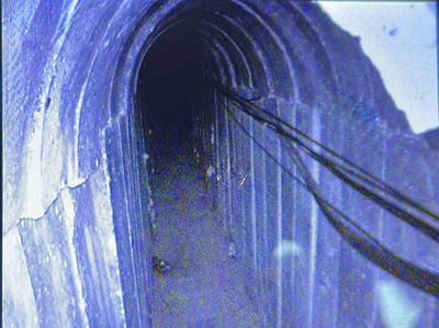 מצורף תיעוד של פיר המנהרה שאותר במרחב שג׳עיה