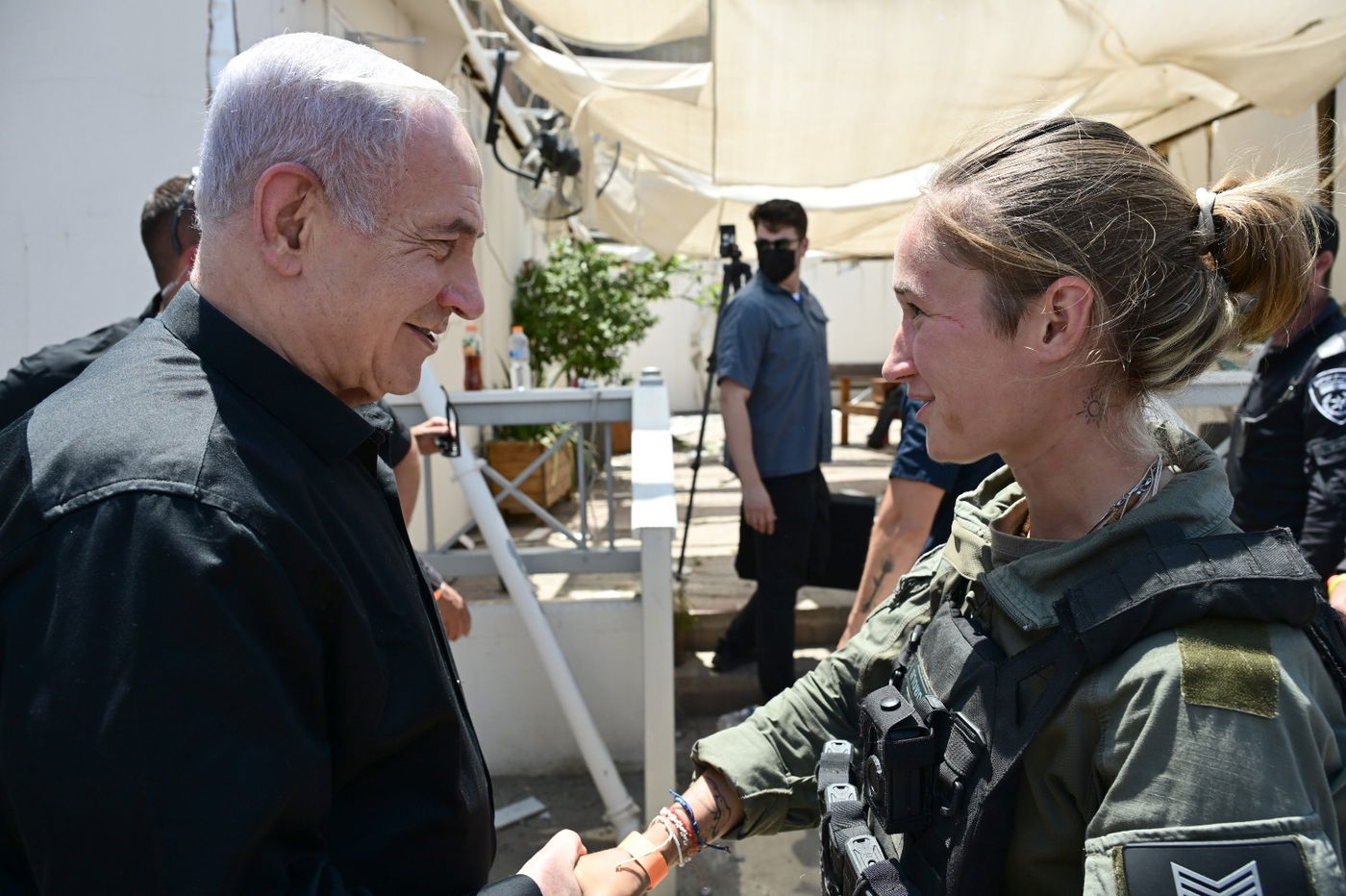 נתניהו בבית החולים סורוקה בבאר שבע