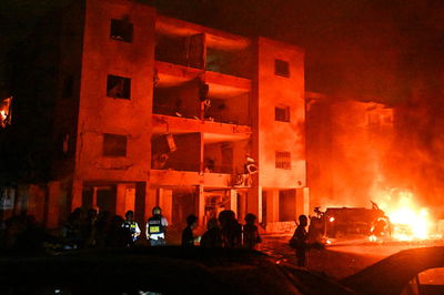 פגיעה ישירה של טיל איראני