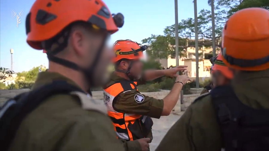 כוחות פיקוד העורף בזירה בחיפה