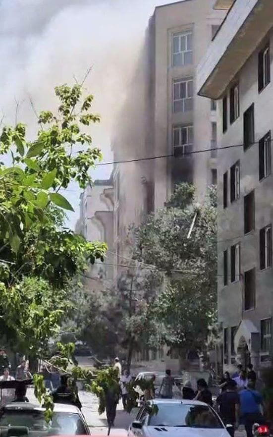 זירת התקיפה בטהרן