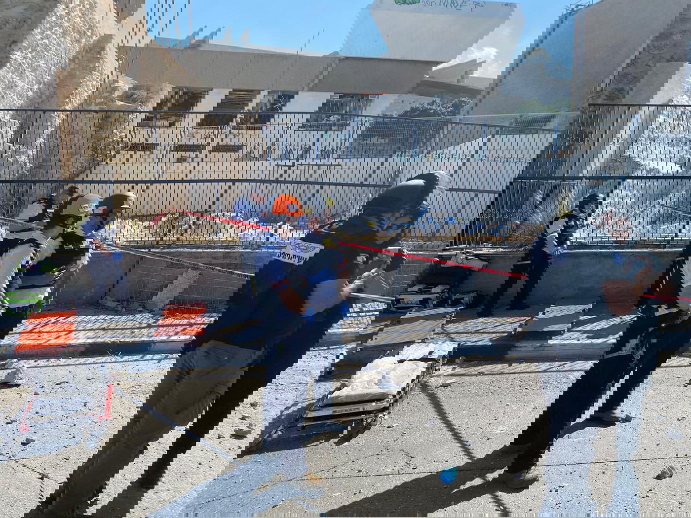 כוחות ההצלה בזירה בחיפה