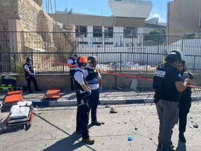 כוחות ההצלה בזירה בחיפה