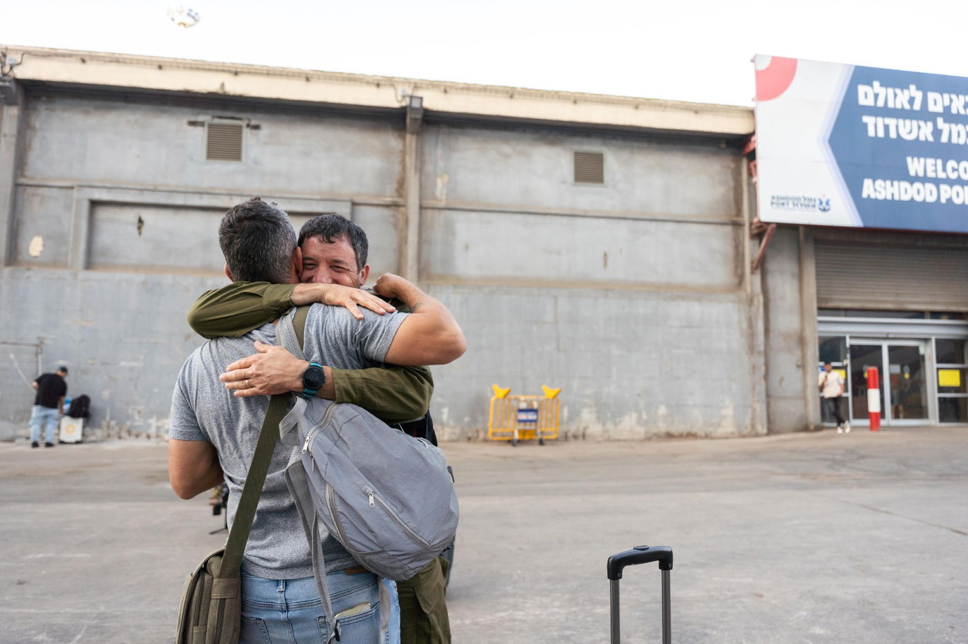 עגינת האונייה בנמל אשדוד