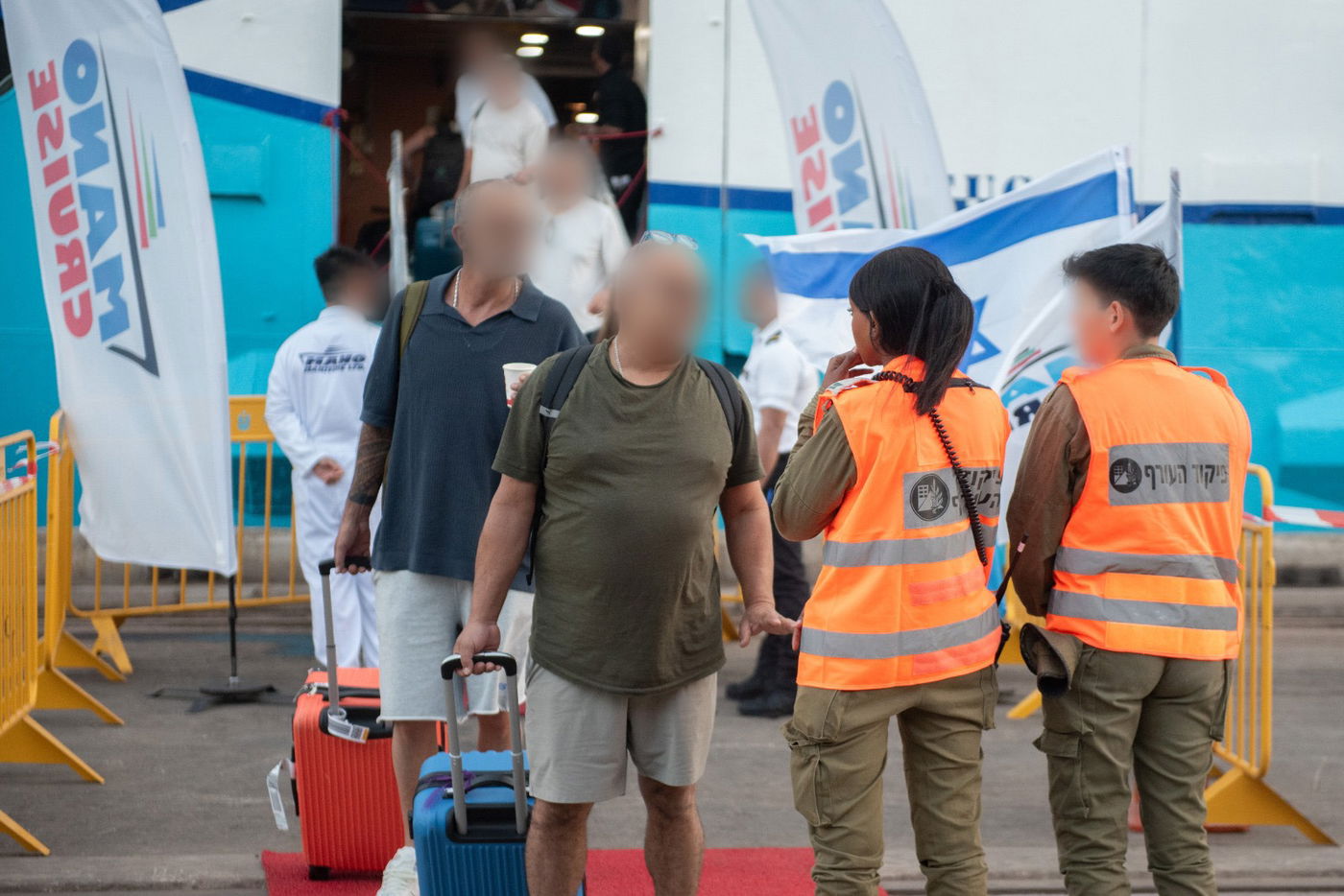 עגינת האונייה בנמל אשדוד