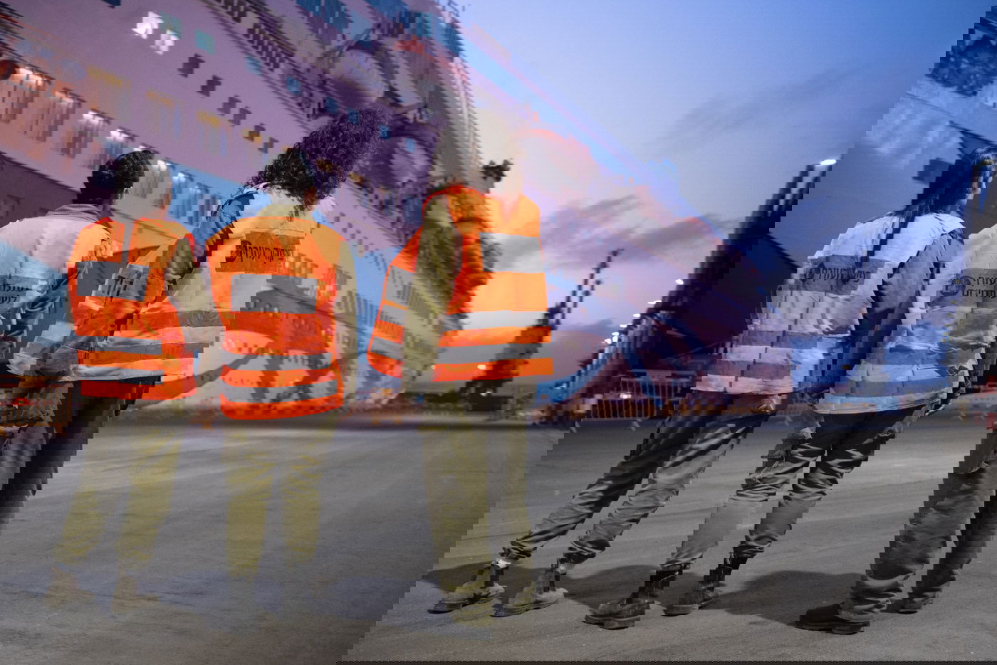 עגינת האונייה בנמל אשדוד