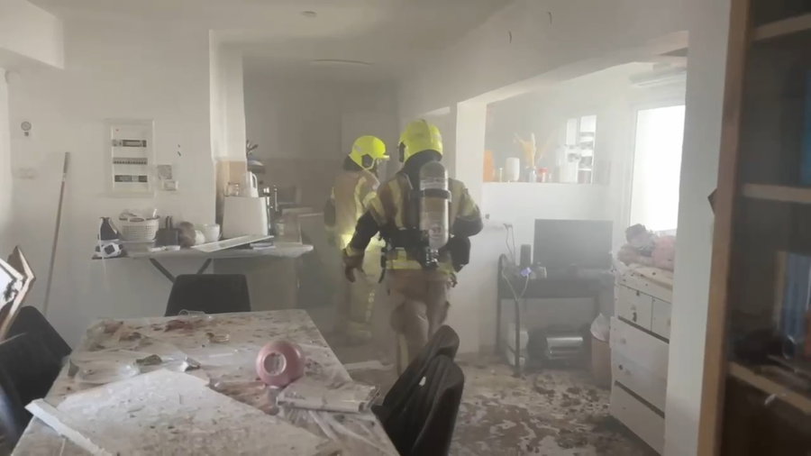 זירת פגיעת הכטב"מ