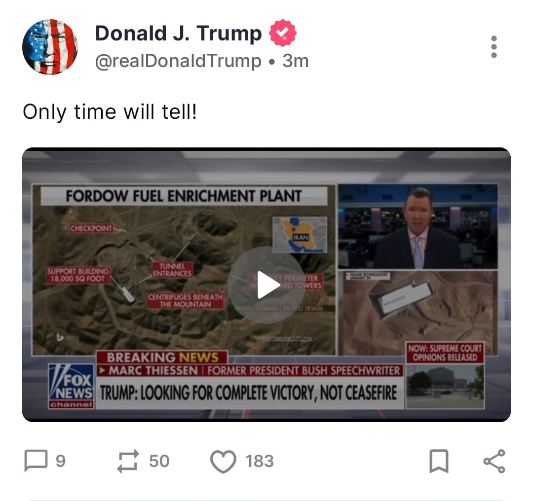 הציוץ של טראמפ