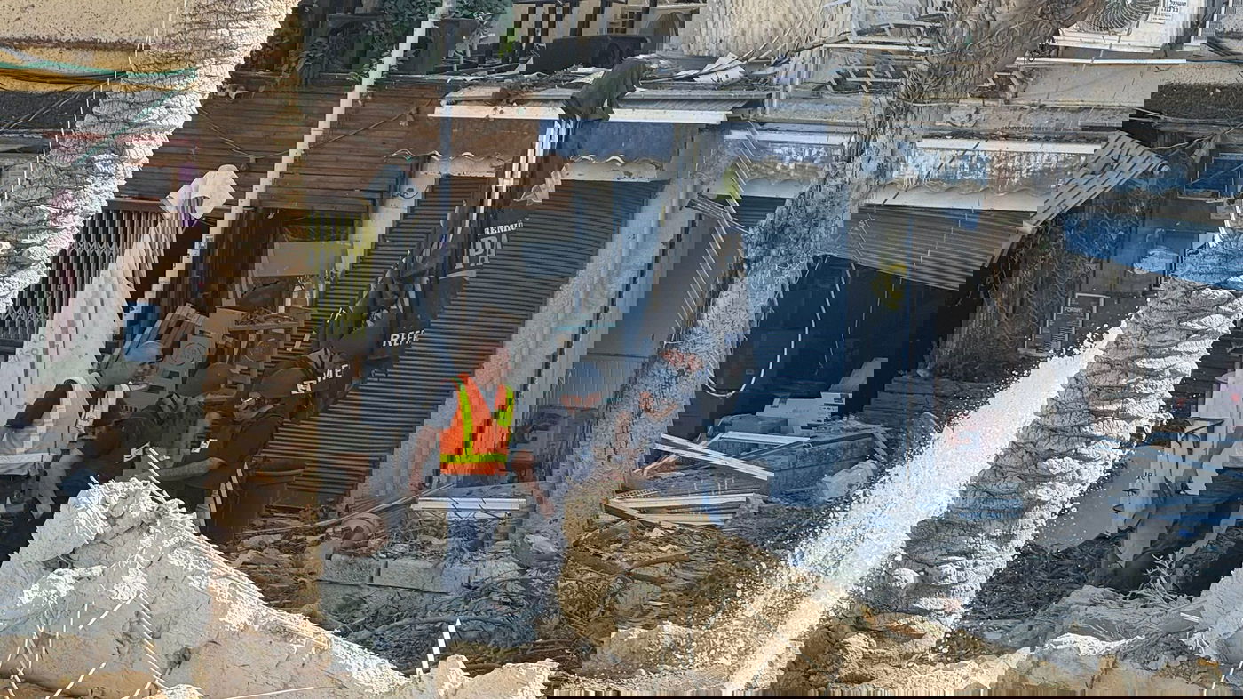 זירת הנפילה בחיפה