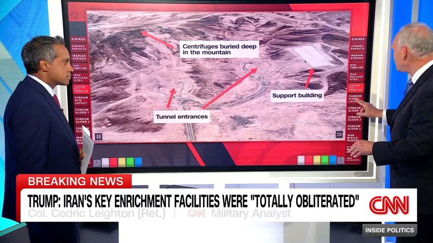 הנזק למתקני הגרעין האיראנים