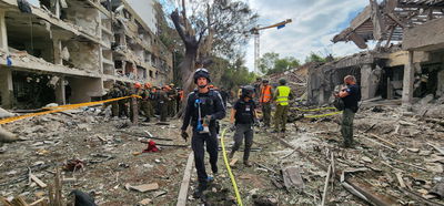 זירת הנפילה בתל אביב