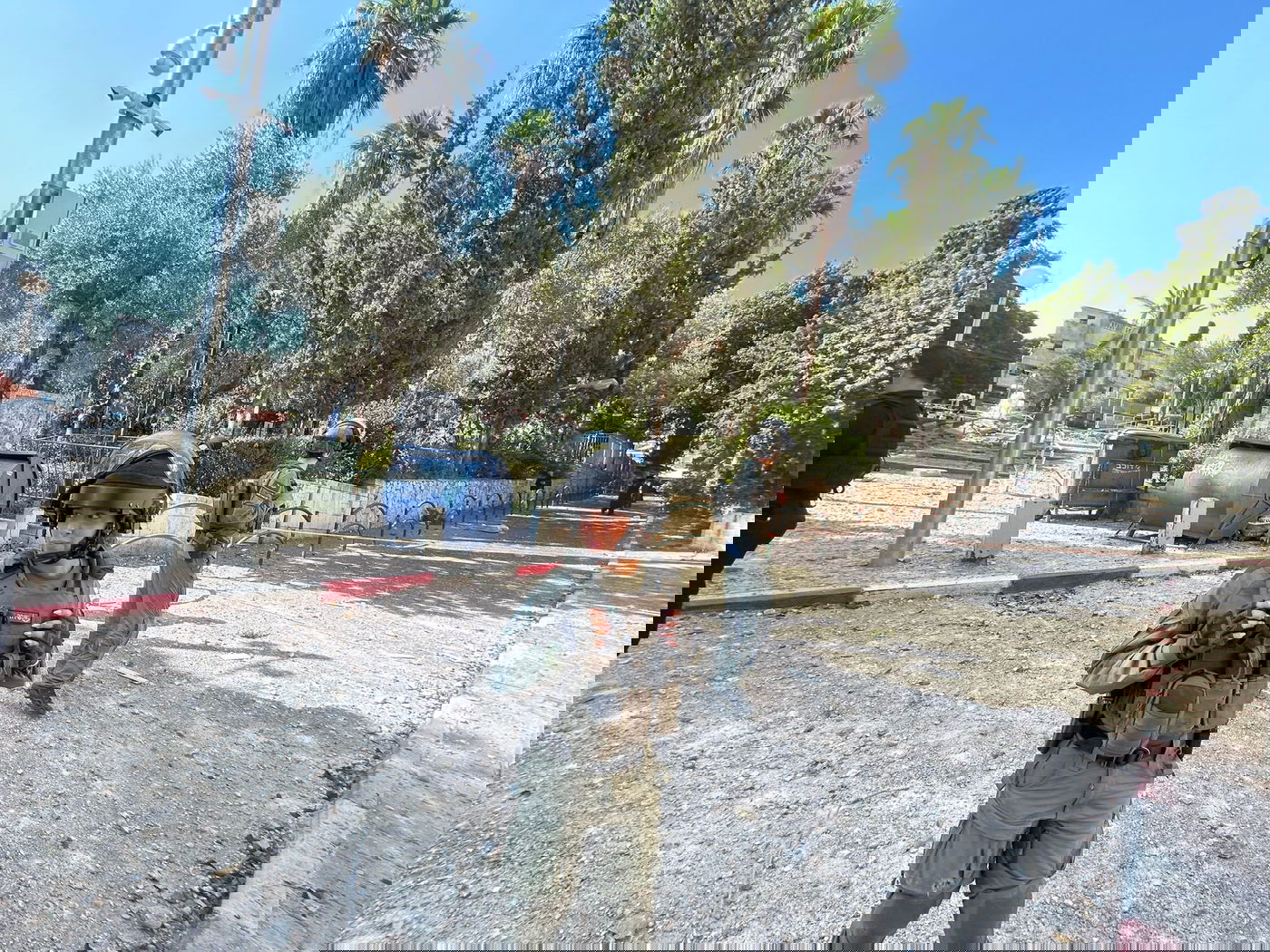 לוחמי מג"ב פועלים בזירות הנפילה