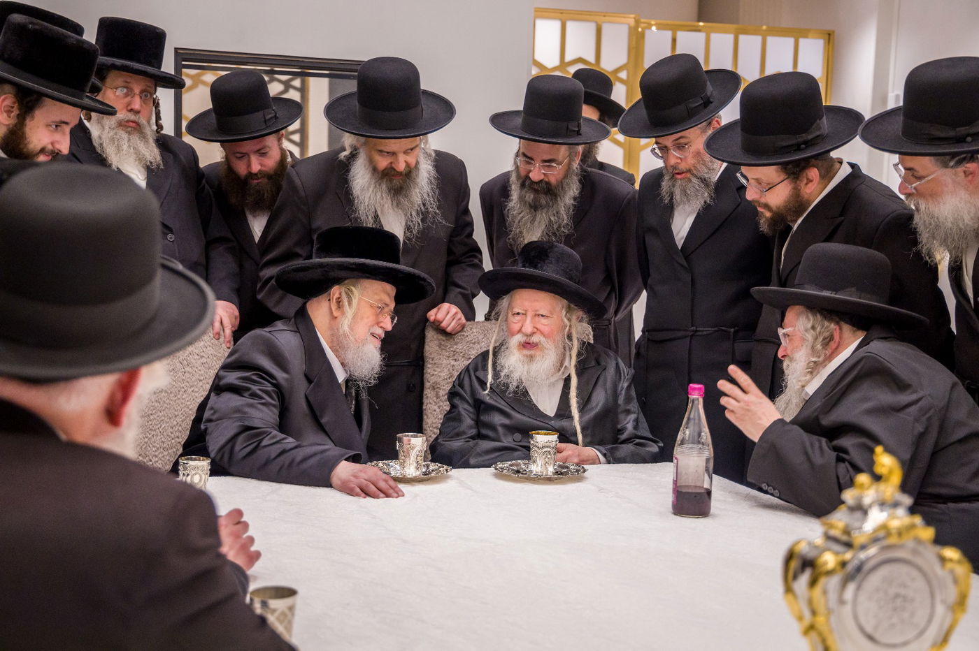 האדמו"ר ממונקאטש בביקור אצל האדמו"ר מגור