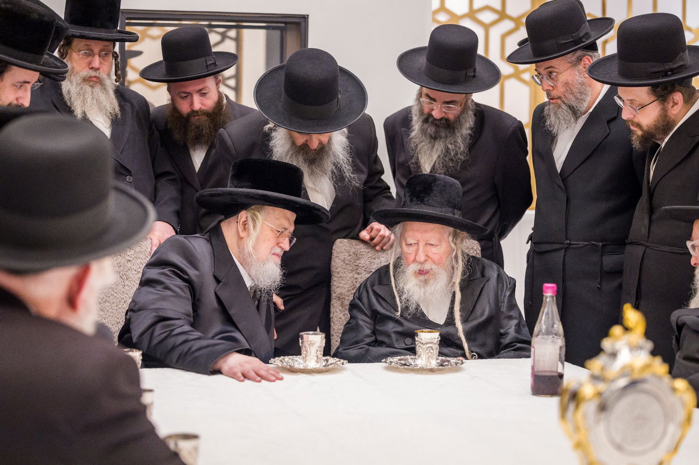 האדמו"ר ממונקאטש בביקור אצל האדמו"ר מגור