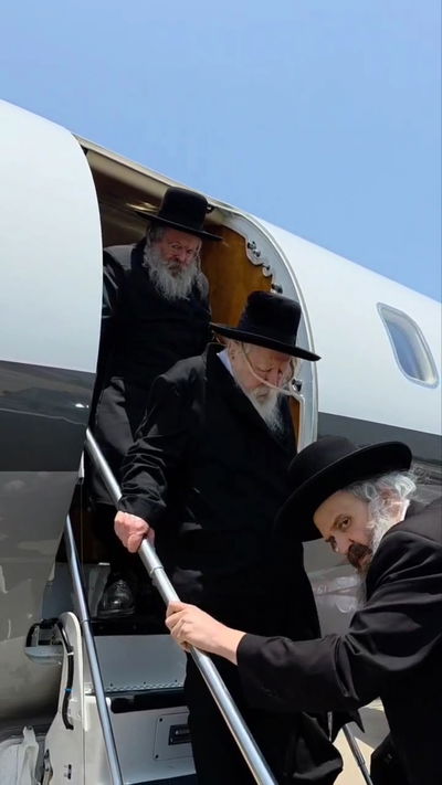 האדמו"ר מגור בחזרתו ארצה