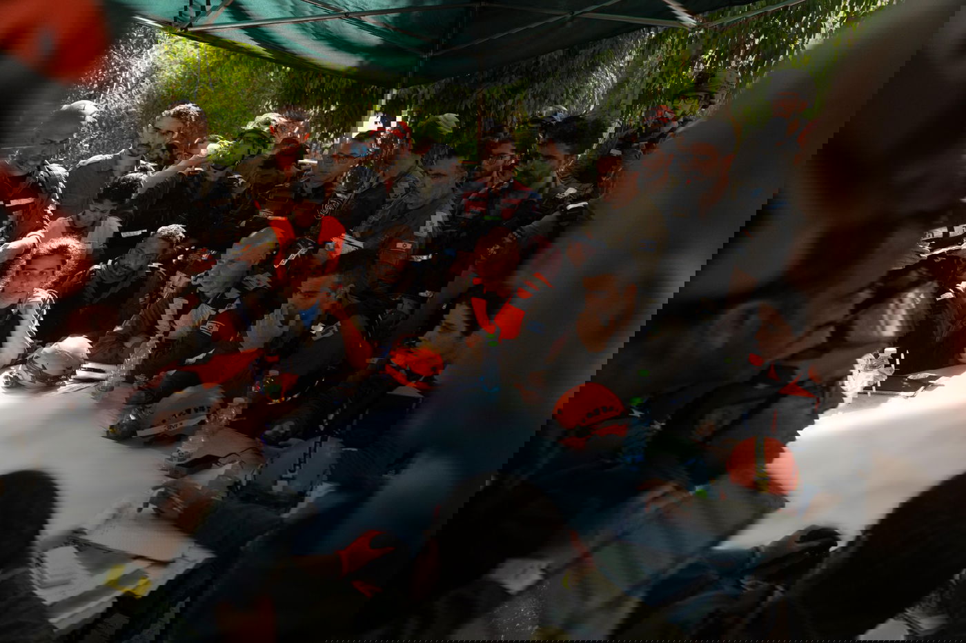 כוחות פיקוד העורף בזירת הנפילה בבאר שבע