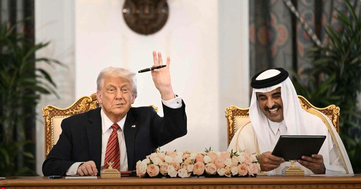 אמיר קטאר והנשיא טראמפ