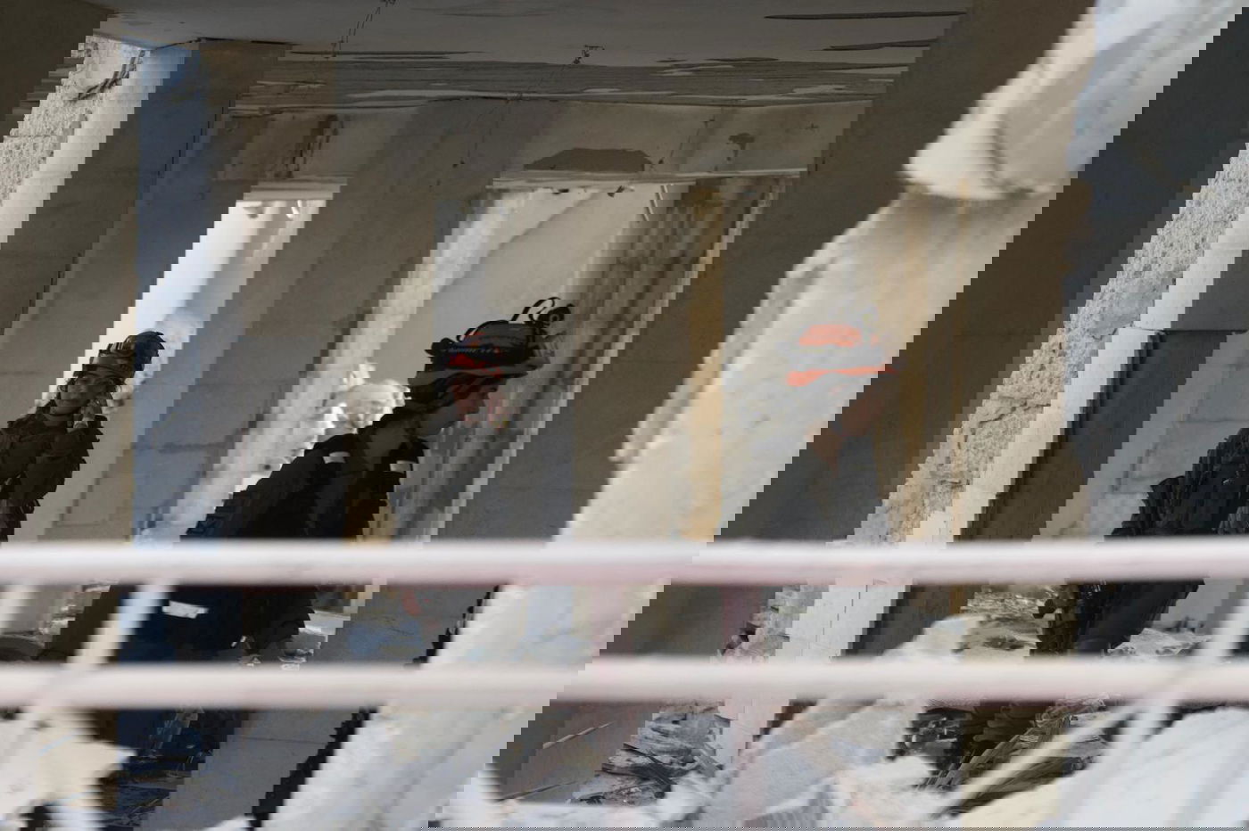 כוחות פיקוד העורף בזירת הנפילה בבאר שבע