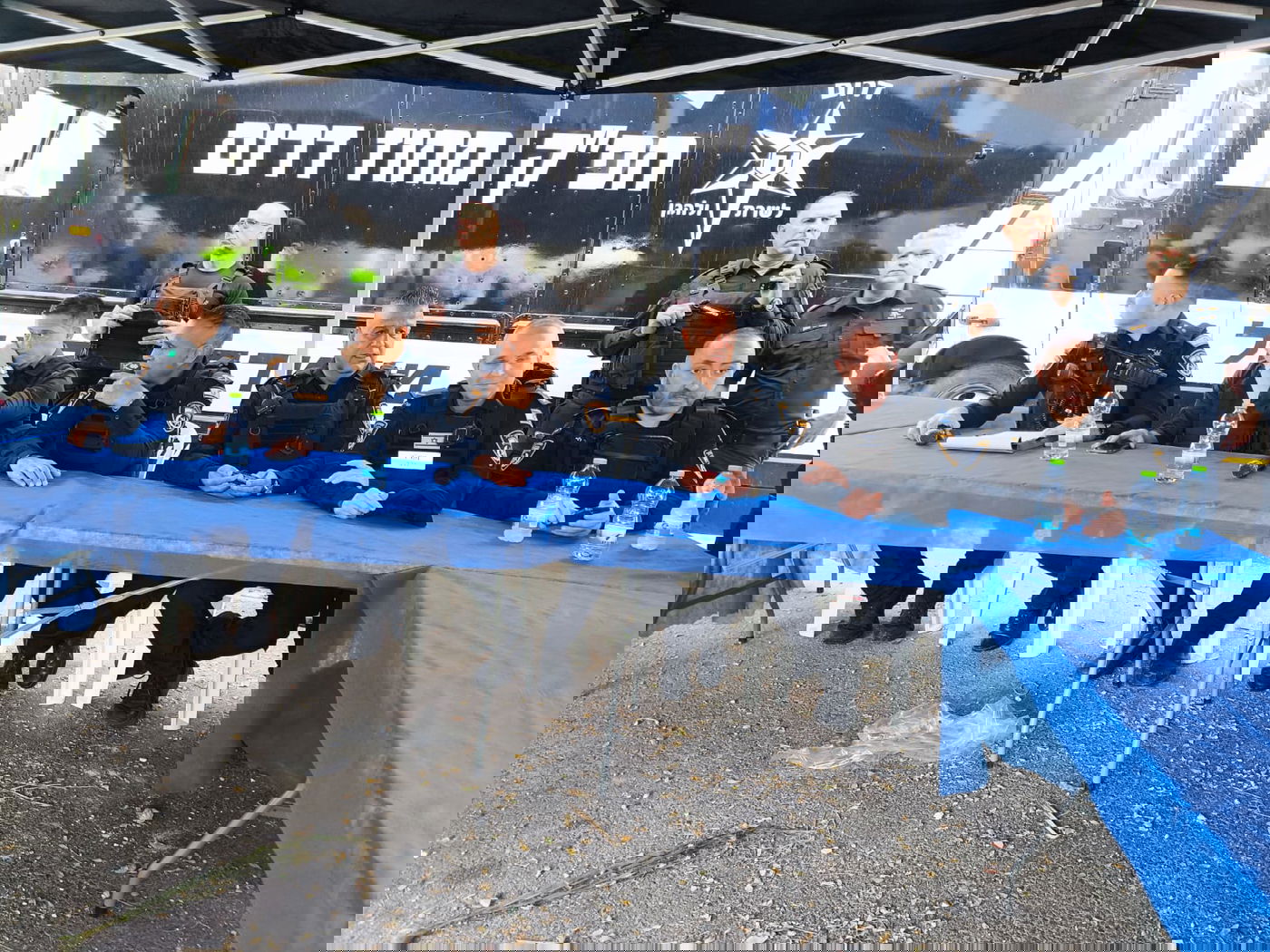 פעילות כוחות המשטרה בזירת הנפילה בבאר שבע