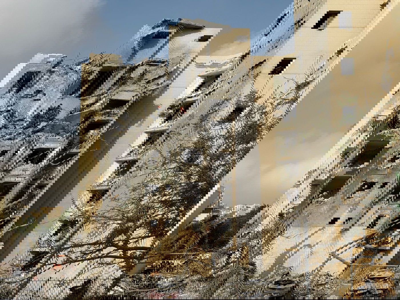 פעילות כוחות המשטרה בזירת הנפילה בבאר שבע