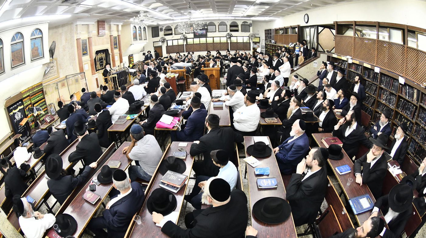 עצרת חיזוק בבית הכנסת ברמת אלחנן