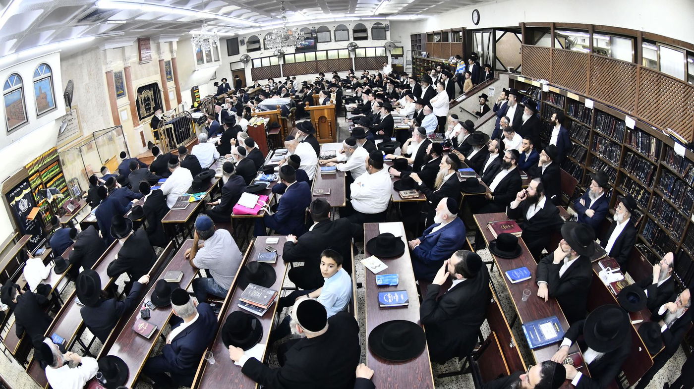 עצרת חיזוק בבית הכנסת ברמת אלחנן