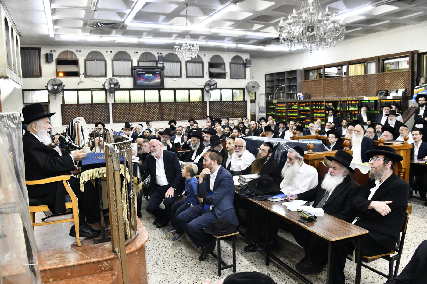 עצרת חיזוק בבית הכנסת ברמת אלחנן