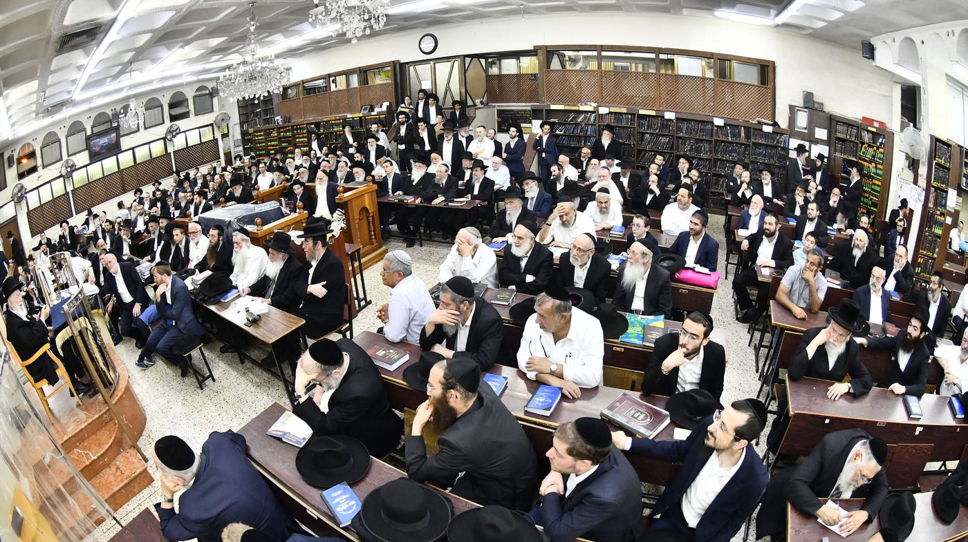 עצרת חיזוק בבית הכנסת ברמת אלחנן