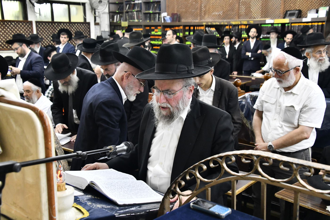 עצרת חיזוק בבית הכנסת ברמת אלחנן