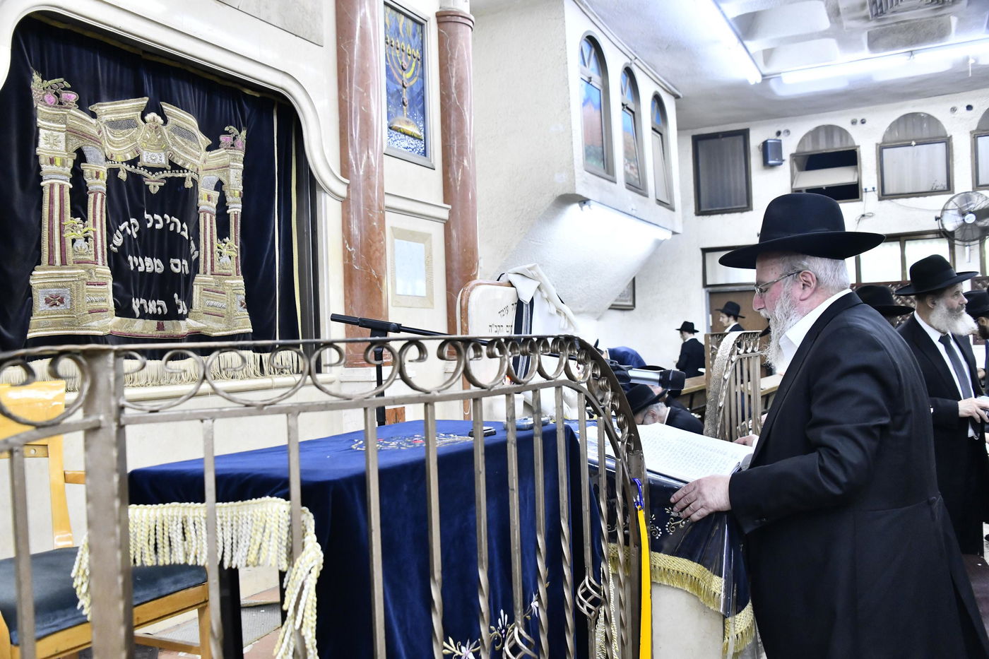 עצרת חיזוק בבית הכנסת ברמת אלחנן