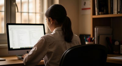 בחורה חרדית לומדת