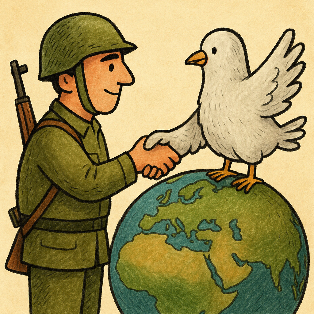 יונת השלום יכולה להיות יותר מאשר תיאור מציאות דמיוני