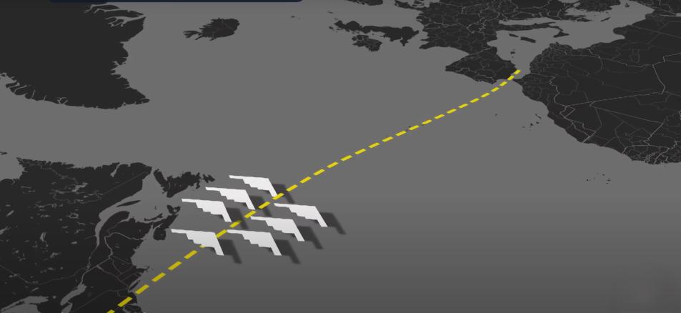 37 שעות טיסה - מפציצי ה-B2 בדרכם על היעד