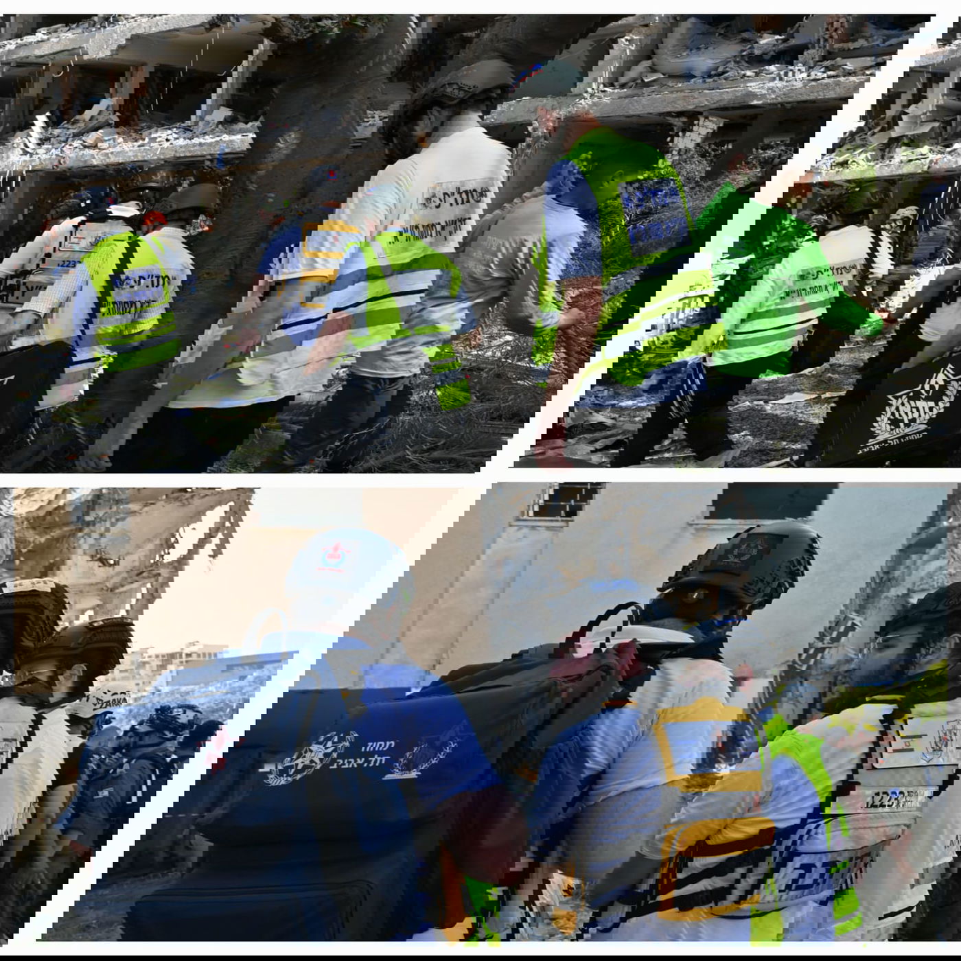 מתנדבי זק"א ת"א בזירות הקשות של נפילת הטילים